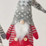 30cm Gold＆Red  Snowflake Sitting Doll:Santa Claus - Image 2