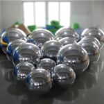 Silver Inflatable Christmas Balls Ornaments - Image 2