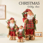 30cm/45cm/60cm Red&Green Santa Claus Doll