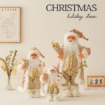 30cm/45cm/60cm Rose Gold Gift Santa Doll