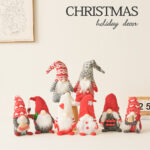 30cm Gold＆Red  Snowflake Sitting Doll:Santa Claus