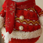 45cm Gold＆Red Snowflake Sitting Doll:Santa Claus(Long legs) - Image 2