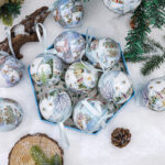 7.5cm Foam Snow House Christmas Ball Ornament - Image 2