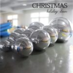 Silver Inflatable Christmas Balls Ornaments