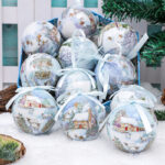 7.5cm Foam Snow House Christmas Ball Ornament - Image 3