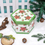 7.5cm Foam Flower Christmas Ball Ornament - Image 3