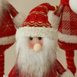 45cm Gold＆Red Snowflake Sitting Doll:Santa Claus(Long legs) - Image 3