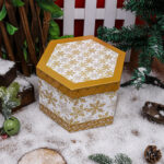 7.5cm Foam Snowflake Paiting Christmas Ball Ornament - Image 4