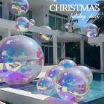 Laser Color Inflatable Christmas Balls Ornaments