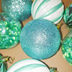 10cm Lake Blue Square Tube Christmas Ball Ornament Collection - Image 4