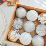 10cm Sliver Square Tube Christmas Ball Ornament Collection - Image 2