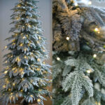Slim Flocked Christmas Tree - Image 3