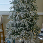 Slim Flocked Christmas Tree - Image 2