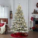180cm Flocked Christmas Tree - Image 5