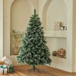 Frosted Mied Tips Christmas Tree with Pine Cones & Red Berry - Image 5
