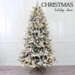 Snow Flocked PE, PVC Christmas Tree