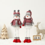 Telescopic Snowman with a Hat Christmas Doll - Image 2