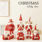 Red&Gold Christmas Santa Doll Decoration