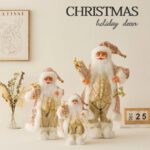 30cm/45cm/60cm Rose Gold Sequin Santa Claus Doll