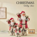 30cm/45cm/60cm Red Elk Sweater Santa Claus Doll