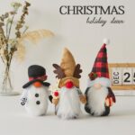 19cm/33cm Dwarf Rudolph Doll Snowman Old Man Elk Faceless Doll Mini Doll