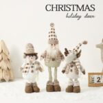 52cm/62cm Brown Snowflake Stretchy Christmas Doll