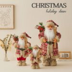 30cm/45cm/60cm Red Clothes Hugging Skateboars Santa Claus Doll