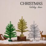 50cm New Music Box Electric Music Rotating Christmas Tree Luminous Electroplating Color Mini Tree