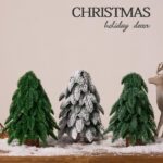 Nobepine Christmas Tree Rime Snow Primary Color Christmas Decoration