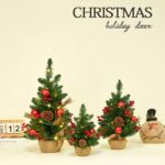 Mini Christmas Tree Pine Cone Desktop