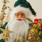 30cm/45cm/60cm Clover Green with Gold Ornaments Santa Claus Doll - Image 2