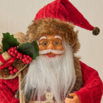 30cm/45cm/60cm Red Knitted Wreath Santa Claus Doll - Image 2