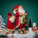 30cm/45cm/60cm Red & Gold Santa Doll with Bag Santa Claus Doll - Image 2