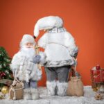 30cm/45cm/60cm White Nordic Skateboard Santa Claus Doll - 图片 2