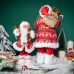 30cm/45cm/60cm Red Patterned Backpack Santa Claus Doll - Image 2