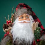 30cm/45cm/60cm Red Plaid Skateboard Santa Claus Doll - Image 2