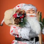 30cm/45cm/60cm White Plaid Skateboard Santa Claus Doll - Image 2