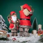30cm/45cm/60cm Red Classic Skateboard Santa Claus Doll with Bag - 图片 2