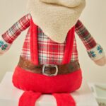35cm Red and Green Stilt Long-Legged Christmas Doll Ornament - Image 2