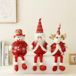 Red&Gold Christmas Santa Doll Decoration - Image 2