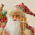 30cm/45cm/60cm Red Clothes Hugging Skateboars Santa Claus Doll - Image 2