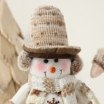 52cm/62cm Brown Snowflake Stretchy Christmas Doll - Image 2