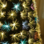 150cm Fiber Optic Tree with Star,Warm White Colorful Led Light - Image 2