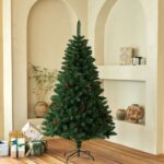Bullet Tips Green Christmas Tree with Red Berry, Pine Cone - Image 2