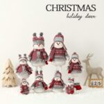 Telescopic Snowman with a Hat Christmas Doll