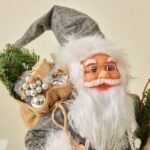 30cm/45cm/60cm Grey Plaid Nordic Style Santa Claus Doll - 图片 3