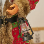30cm/45cm/60cm Red Cloth with Green Figure&Brown Hair Santa Claus Doll - Image 3