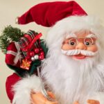 30cm/45cm/60cm Red＆Green Wreath Santa Claus Doll - Image 3