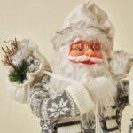 30cm/45cm/60cm Gray Nordic Style Santa Doll with light Santa Claus Doll - Image 3