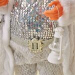 30cm/45cm/60cm Silver Sequin Nordic Style Santa Claus Doll - Image 3